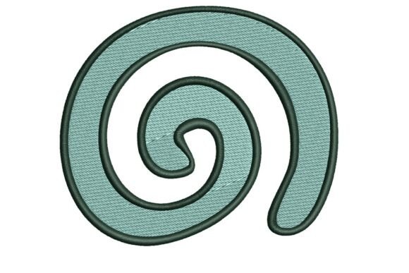 Abstract Spiral Embroidery