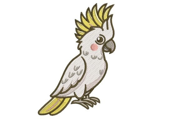 Cockatoo Tropical Bird Embroidery