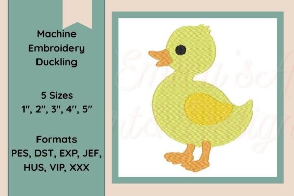 Duckling Machine Embroidery Design