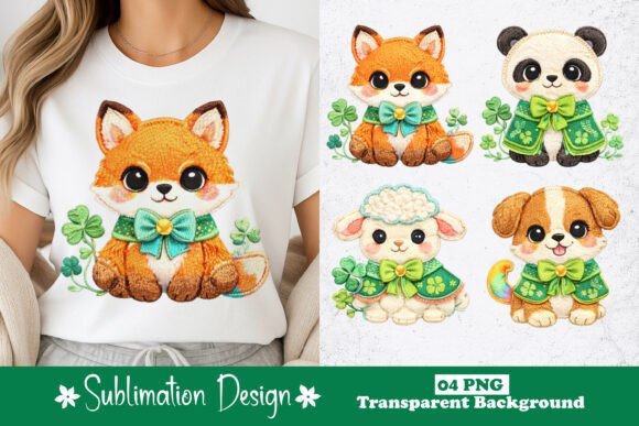 Embroidery Style St. Patrick’s Day Baby