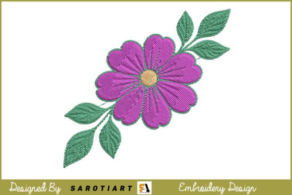 Flower Embroidery Design T-shirt