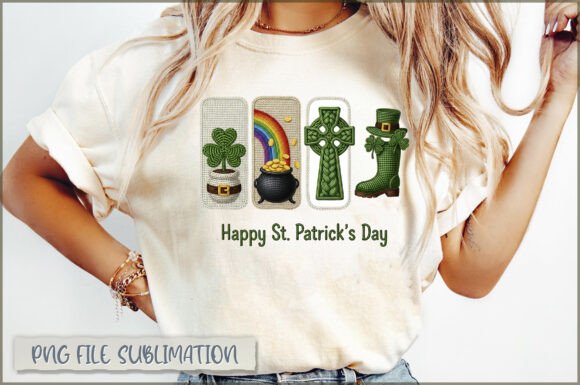 Happy St. Patrick’s Day Embroidery PNG
