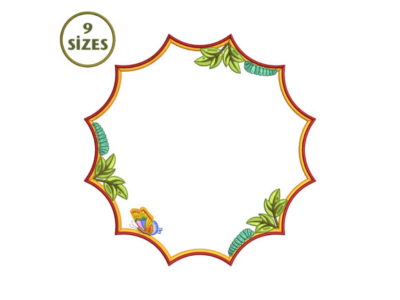 Placemat Caterpillar Embroidery