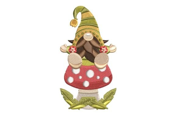 Spring Gnome Embroidery