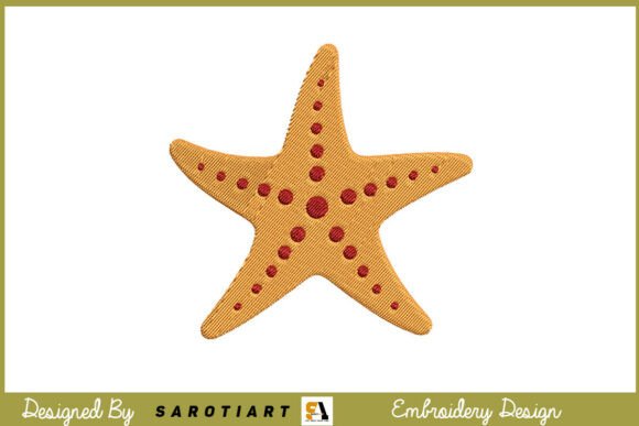 Summer Star Embroidery Design